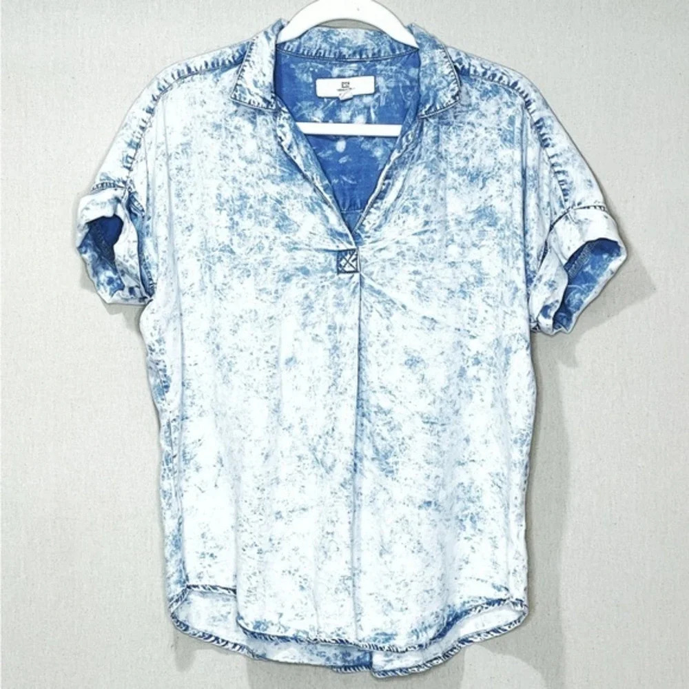 Thread & Supply Acid Wash Blouse Size Medium